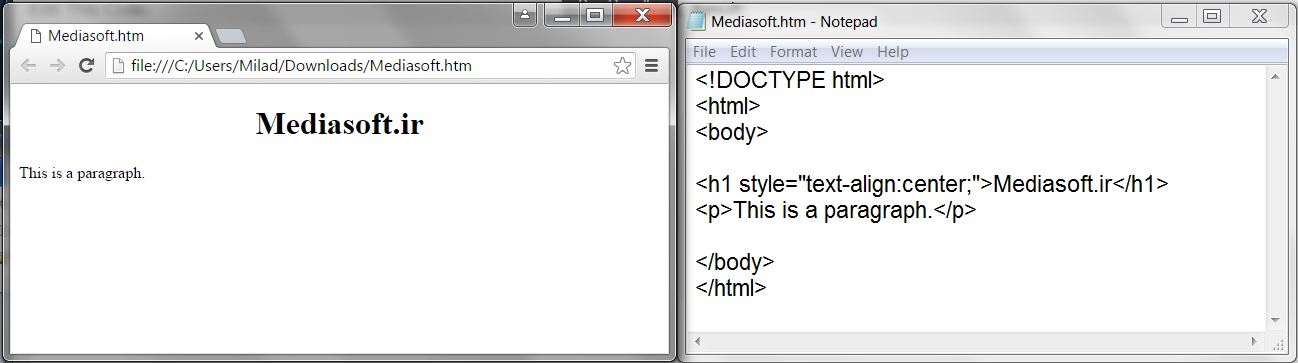 آموزش گام به گام HTML - مدیاسافت