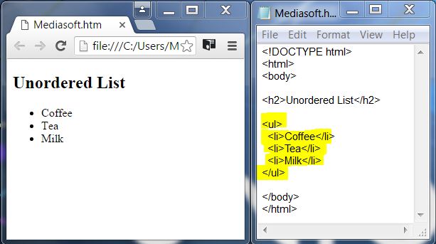 مدیاسافت - آموزش گام به گام HTML