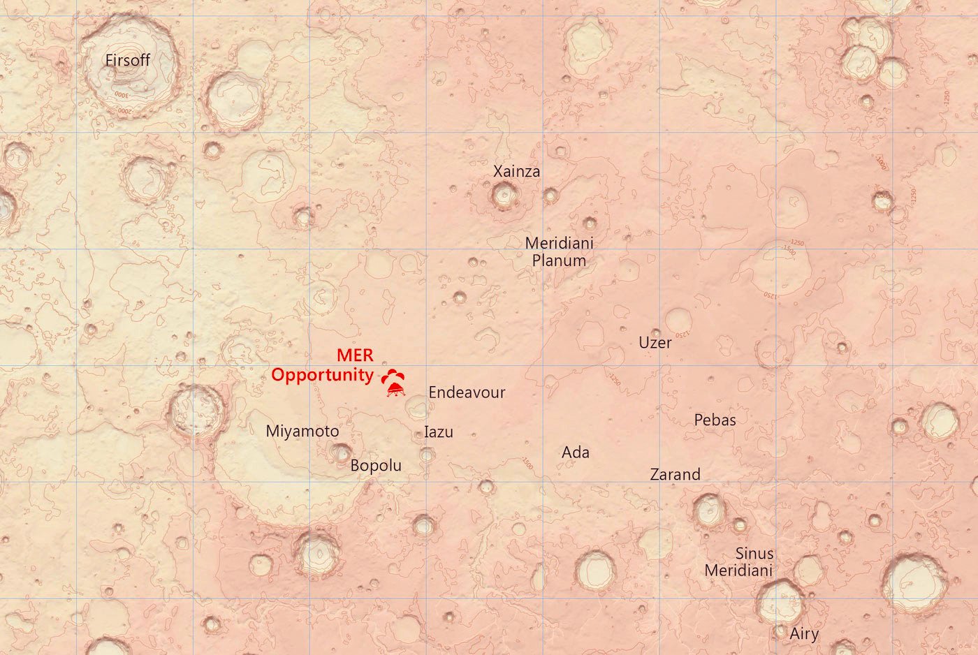 مدیاسافت - نقشه دیجیتالی مریخ تهیه شد