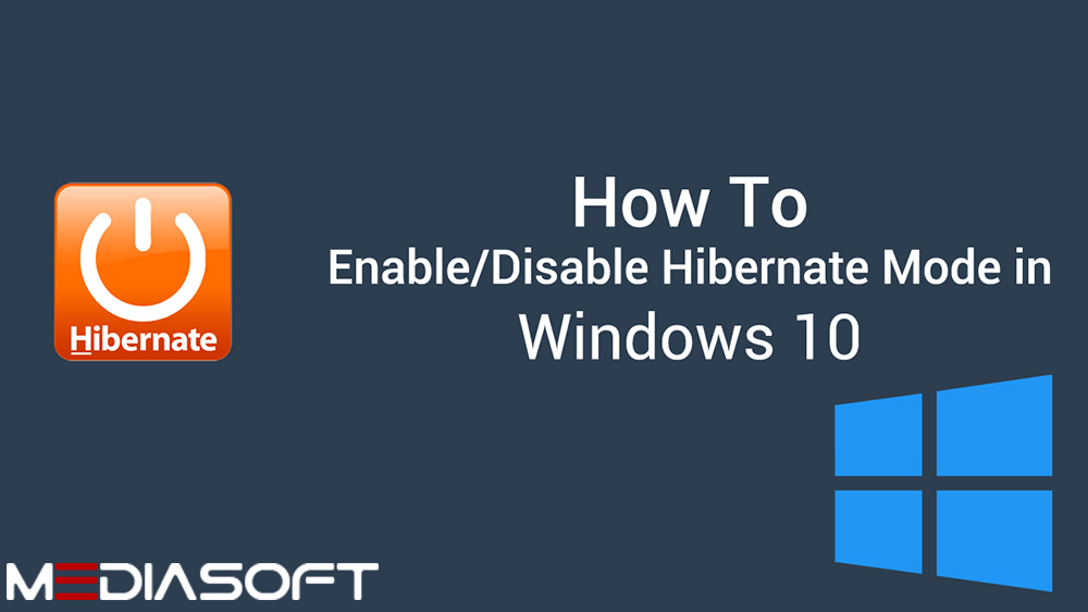 مدیاسافت - آموزش فعالسازی گزینه Hibernate در ویندوز10