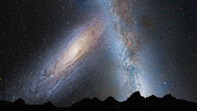 مدیاسافت - کهکشان راه شیری و کهکشان آندرومدا